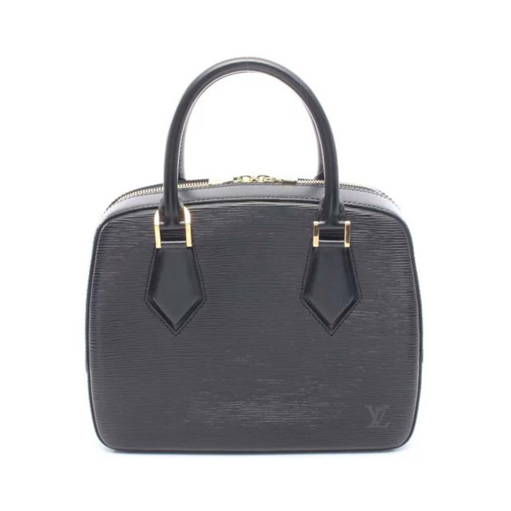 Louis Vuitton Sablon Handbag Leather Epi Black